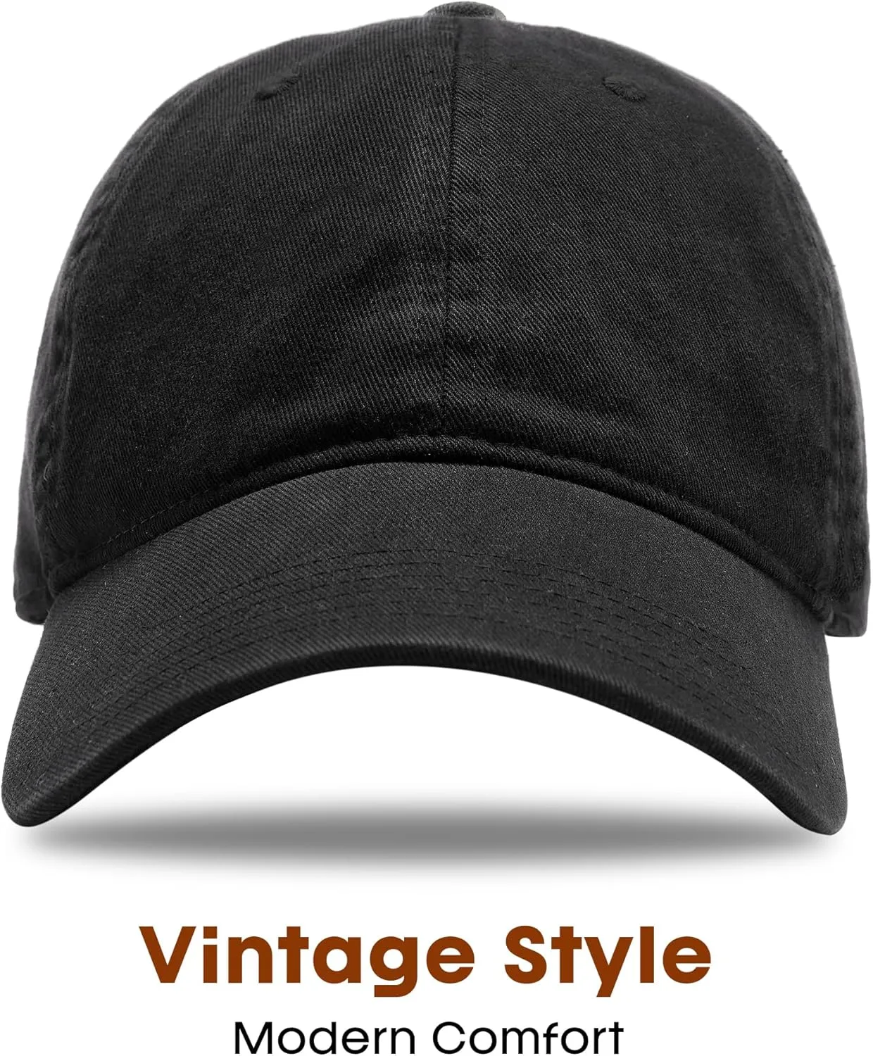 FURTALK Unisex Vintage Washed Unstructured Baseball Cap Washed Cotton Adjustable Dad Hat