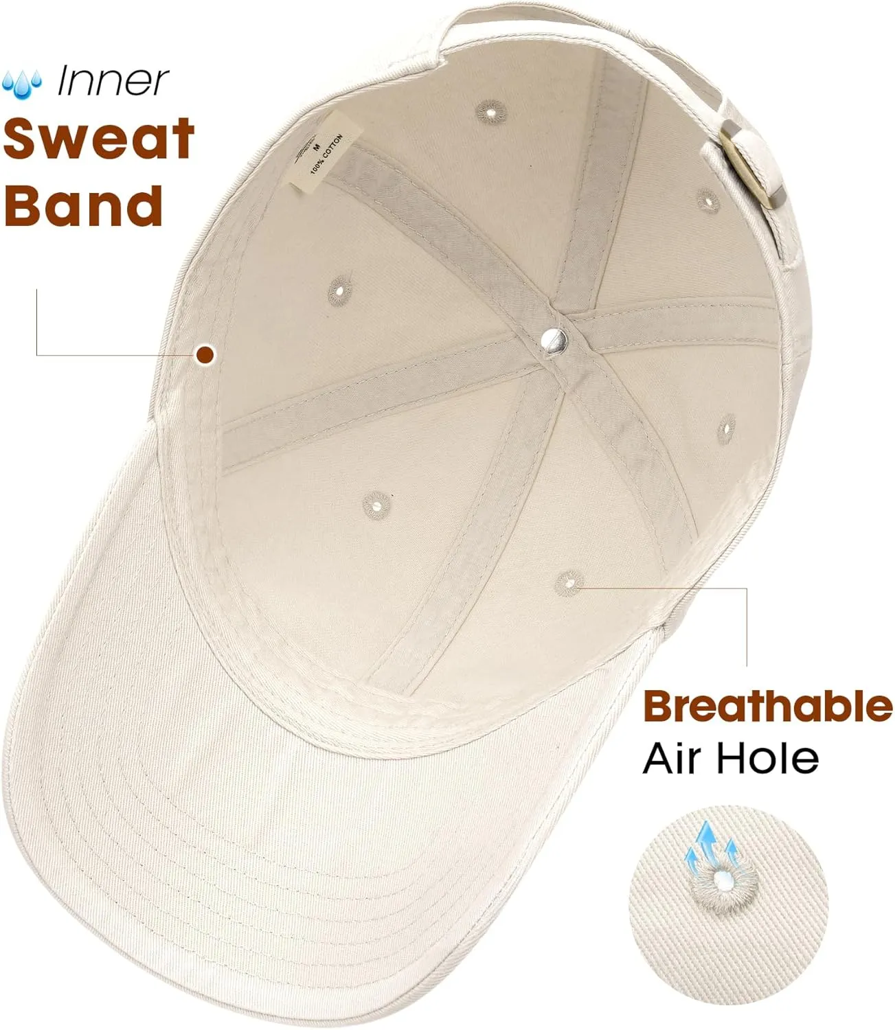 FURTALK Unisex Vintage Washed Unstructured Baseball Cap Washed Cotton Adjustable Dad Hat