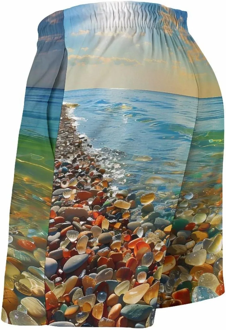Gemstone Beach Men's Swim Trunks Quick Dry Board Shorts Breathable Summer Beach Shorts Bathing Suits