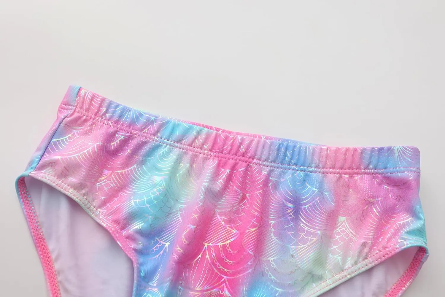 Girl One Piece Swimsuit with Short Modest Beach Swim Dress Printed Skirted Bathing Suit