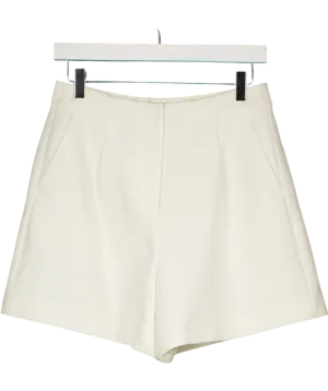 Goelia Cream Fully Lined Tailored Shorts UK 12