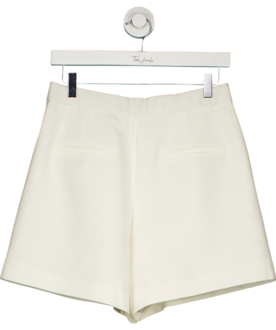 Goelia Cream Fully Lined Tailored Shorts UK 12