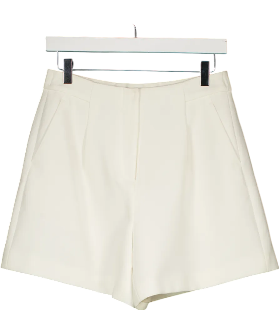 Goelia Cream Fully Lined Tailored Shorts UK 12