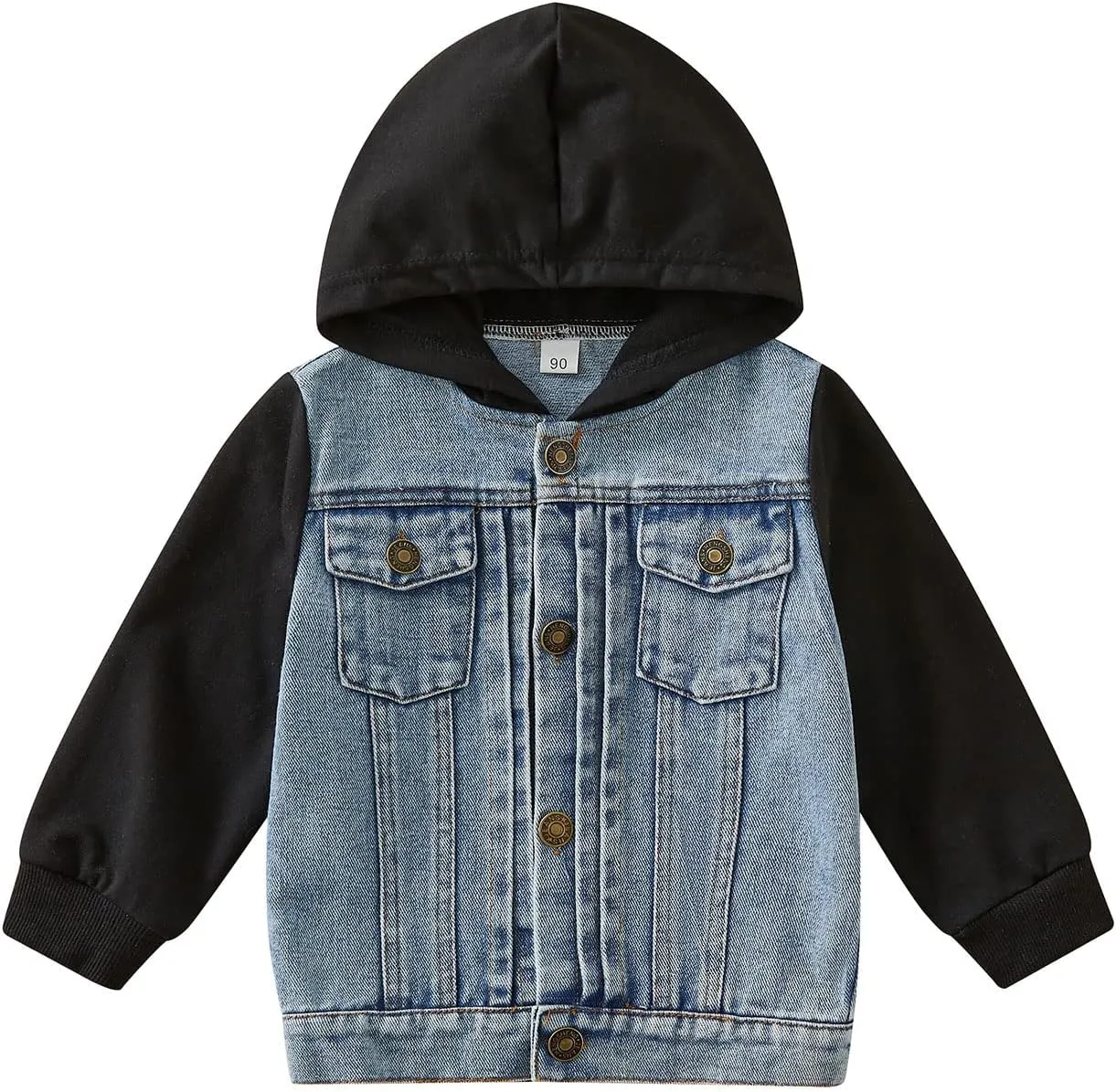 GOOCHEER Toddler Baby Boy Girl Plaid Jacket Hoodie Long Sleeve Button Down Shirts Coats Outerwear Shacket Cardigan Top