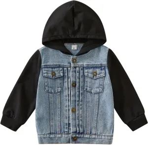 GOOCHEER Toddler Baby Boy Girl Plaid Jacket Hoodie Long Sleeve Button Down Shirts Coats Outerwear Shacket Cardigan Top