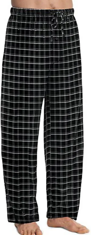 Hanes Men's ComfortSoft Cotton Printed Lounge Pants, 31" Inseam, Pockets, Drawstring/Elastic Waist