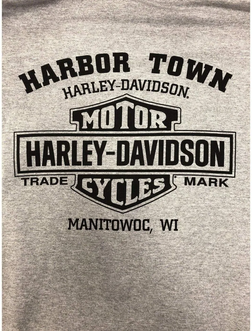 Harley-Davidson Men's Bar & Shield Logo Pullover Hooded Sweatshirt, Gray 40290205