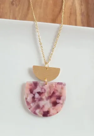 Harper Necklace-Mulberry and Mauve