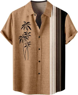 Hawaiian Shirt for Men for Men's Valentines Day Button Shirt Boys Valentines Hawaiian Shirt Bowling Shirt Mens St.