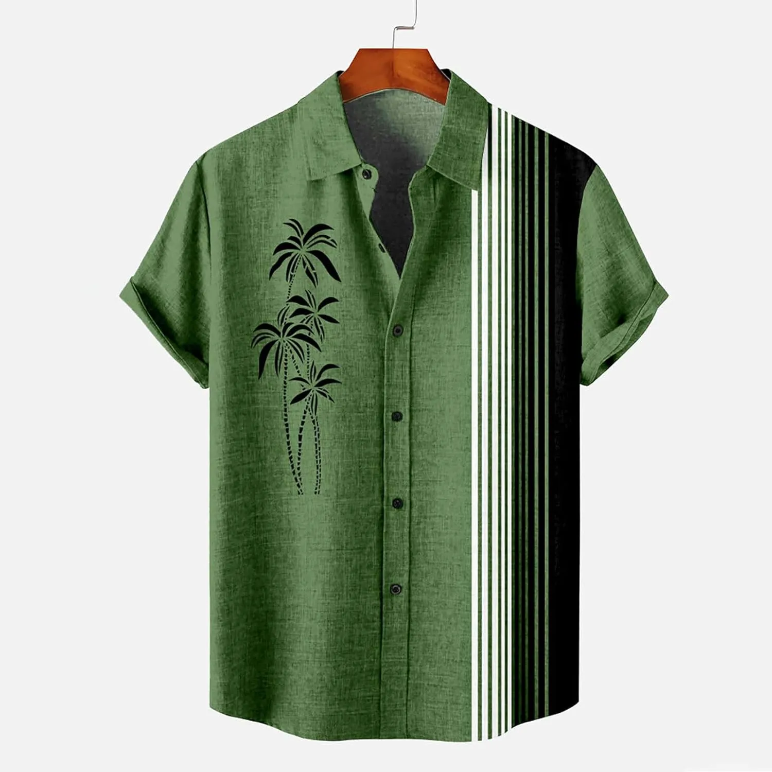 Hawaiian Shirt for Men for Men's Valentines Day Button Shirt Boys Valentines Hawaiian Shirt Bowling Shirt Mens St.