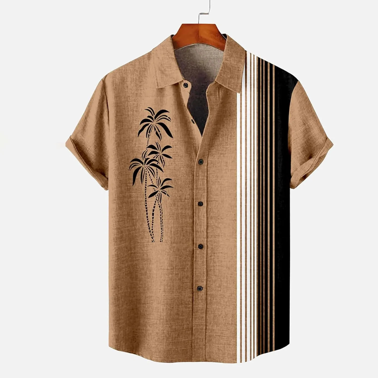 Hawaiian Shirt for Men for Men's Valentines Day Button Shirt Boys Valentines Hawaiian Shirt Bowling Shirt Mens St.