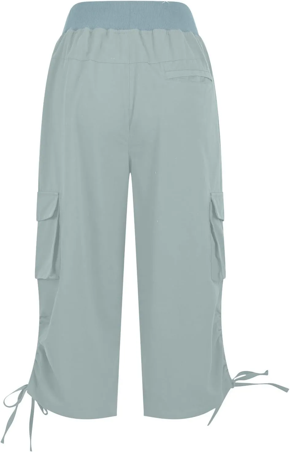 Hiking Capri Cargo Pants Women Lightweight Quick Dry Summer Cropped Trousers Drawstring High Waisted Streetwear Pant