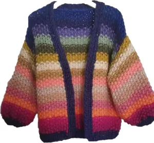 Hollow Out Kint Color Women Cardigan Sweater Elegant Long Puff Sleeve Female Sweaters Autumn Casual Lady Clothing