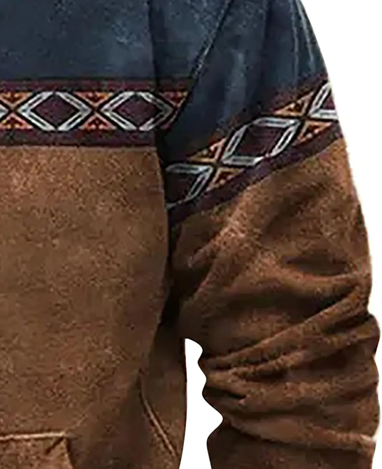Hoodie Men And Winter Vintage Long Sleeve Hoodie Half Zipper Hooded Sweatshirt Top Workwear Multi Pocket Outdoor