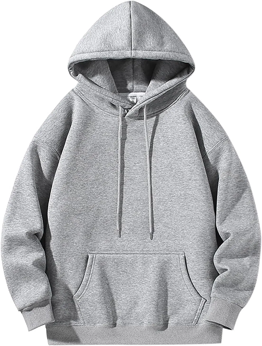 Hoodies for Men Pullover, Mens Solid Color Hooded Sweatshirts Long Sleeve Hoodies Pullover Casual Athletic Sweatshirt