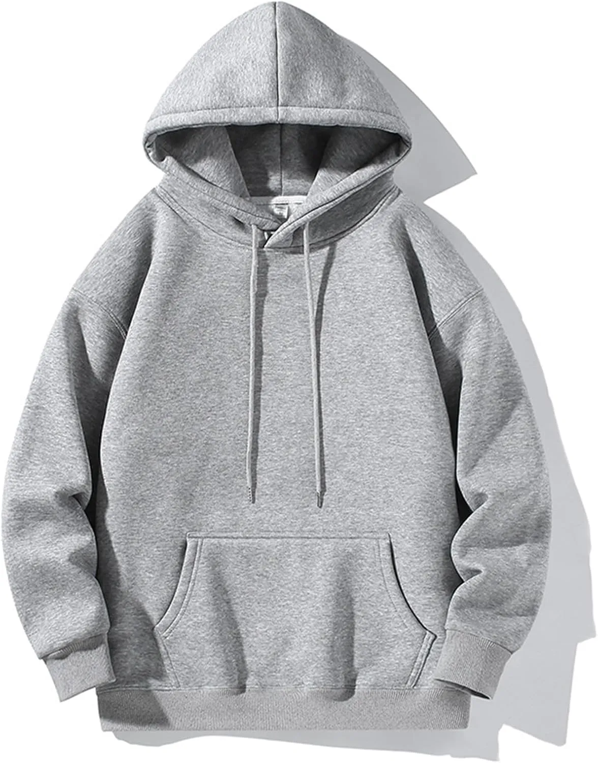 Hoodies for Men Pullover, Mens Solid Color Hooded Sweatshirts Long Sleeve Hoodies Pullover Casual Athletic Sweatshirt