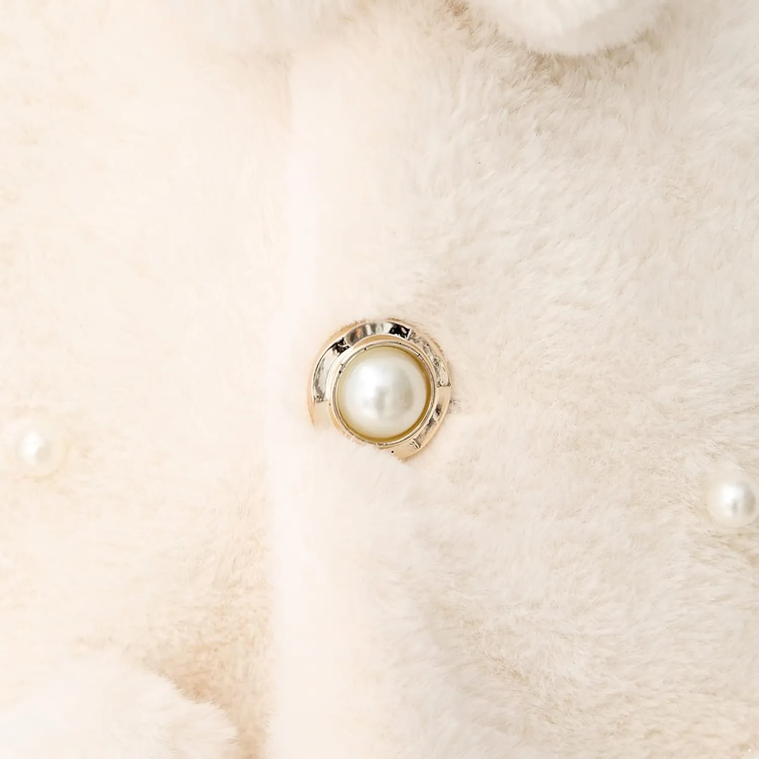 iiniim Toddler Baby Girls Faux Fur Coat Cloak Jacket Dress Cover Cape Poncho for Wedding Birthday Winter Warm Outerwear