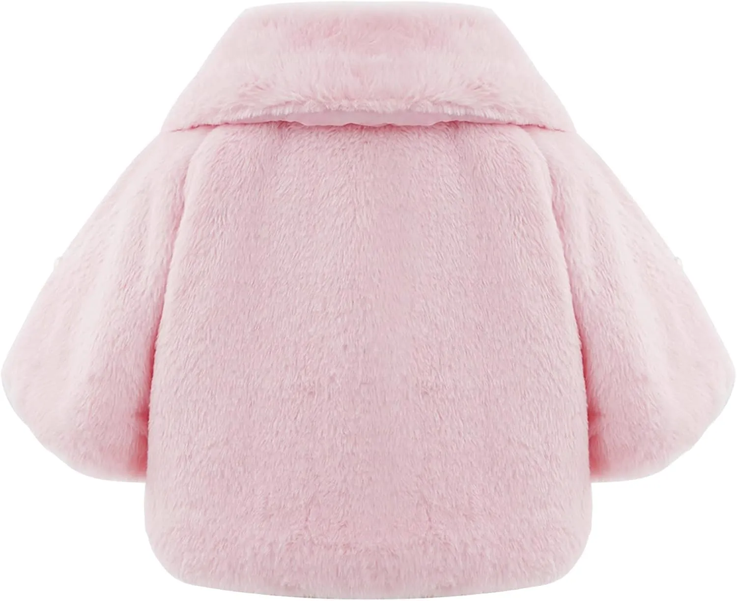 iiniim Toddler Baby Girls Faux Fur Coat Cloak Jacket Dress Cover Cape Poncho for Wedding Birthday Winter Warm Outerwear
