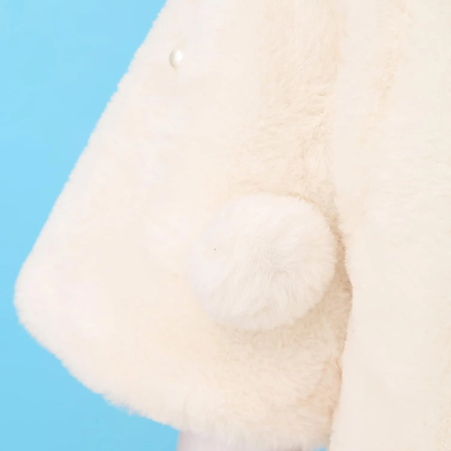 iiniim Toddler Baby Girls Faux Fur Coat Cloak Jacket Dress Cover Cape Poncho for Wedding Birthday Winter Warm Outerwear