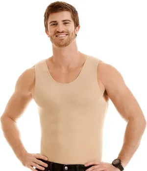 Insta Slim -Made in USA- Compression Tank-Top Shapewear for Men. Tummy Control Slimming Body-Shaper for Belly & Back Support