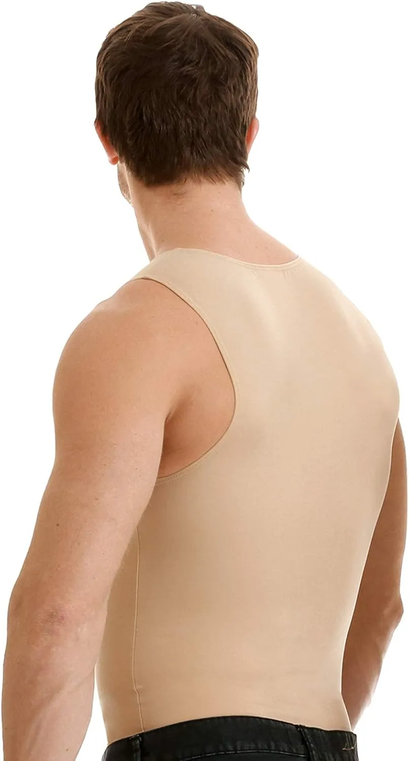 Insta Slim -Made in USA- Compression Tank-Top Shapewear for Men. Tummy Control Slimming Body-Shaper for Belly & Back Support