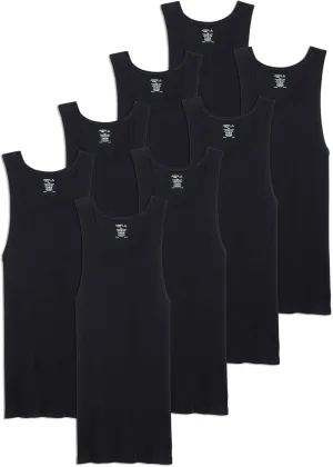 Jockey Men's Undershirt 100% Cotton A-Shirt Tank - 8 Pack
