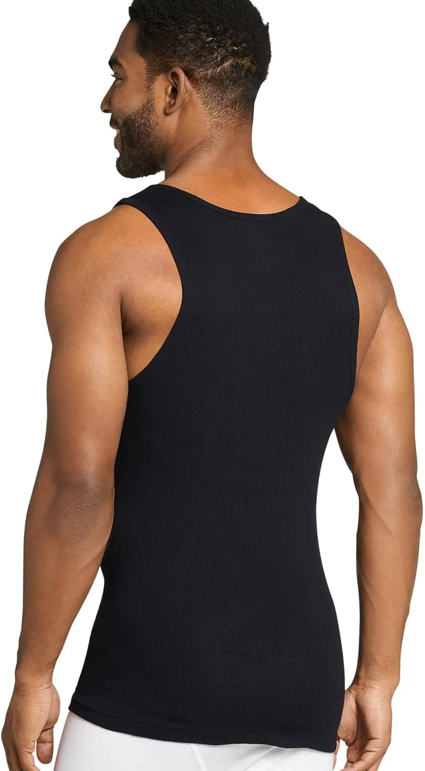 Jockey Men's Undershirt 100% Cotton A-Shirt Tank - 8 Pack
