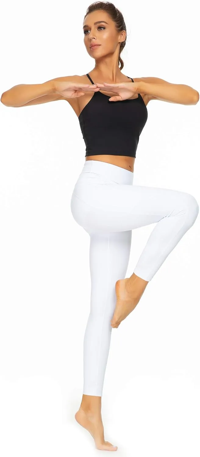 Kcutteyg Yoga Pants for Women with Pockets High Waisted Leggings Workout Sports Running Athletic Pants