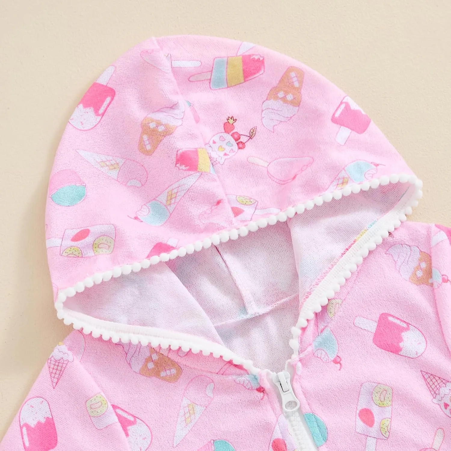 Kid Girls Swim Cover Up Kid Hooded Zip-Up Terry Swimsuit Coverup Towel Bathing Suit Bathrobe Pool Beach Robe Dress