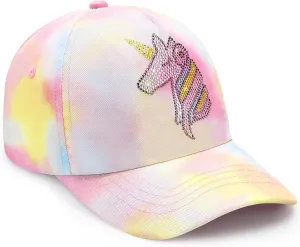 Kids Baseball Hat Unicorn Girls Baseball Cap Toddler Trucker Hat Girls Hats for Kids Ages 4-8