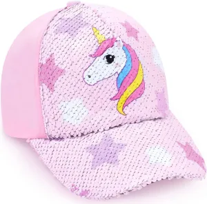 Kids Baseball Hat Unicorn Girls Baseball Cap Toddler Trucker Hat Girls Hats for Kids Ages 4-8