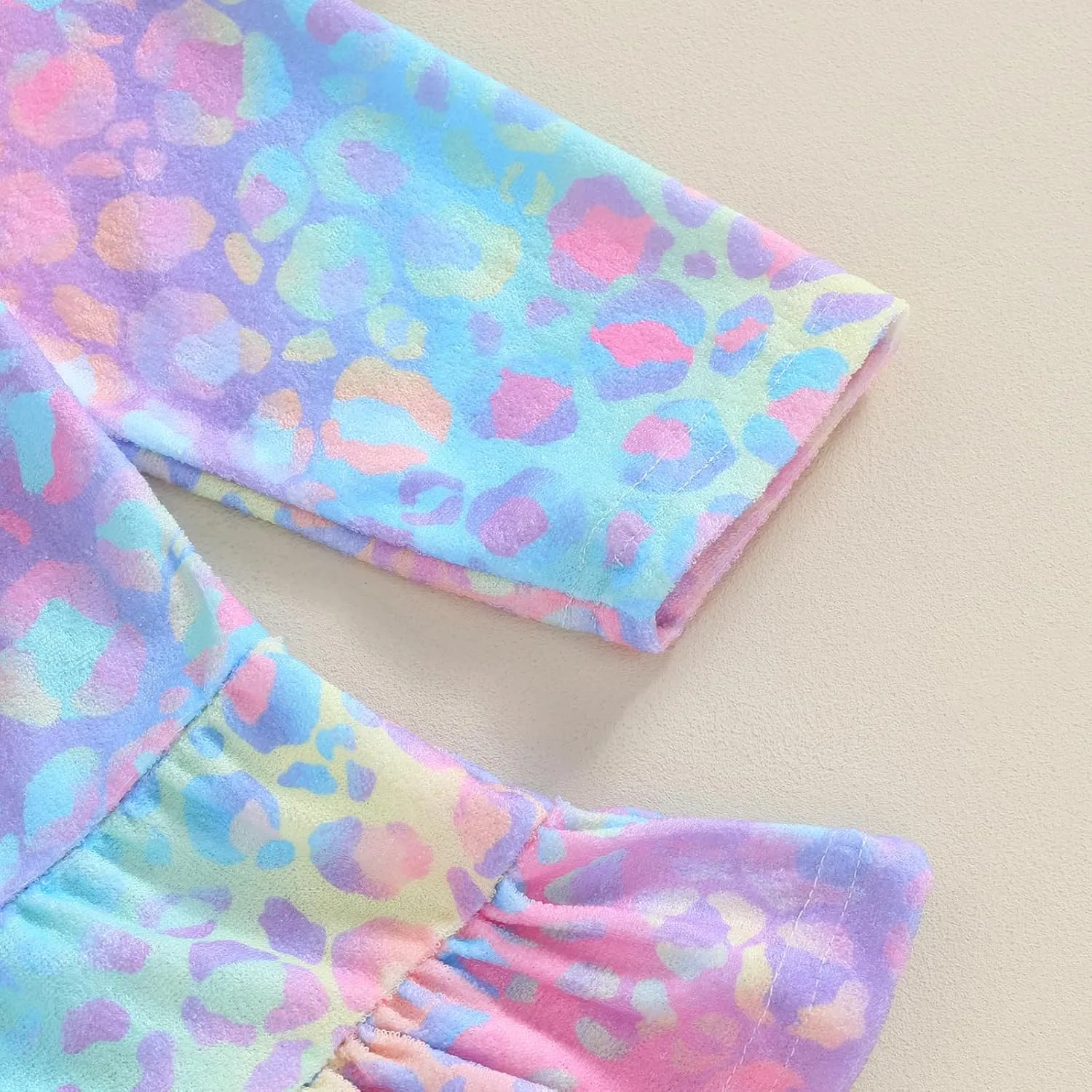 Kids Girl Swim Cover Up Hooded Zip-Up Tie Dye Terry Swimsuit Cover-ups Beach Robe Dress Bathrobe Towel Bathing Suit