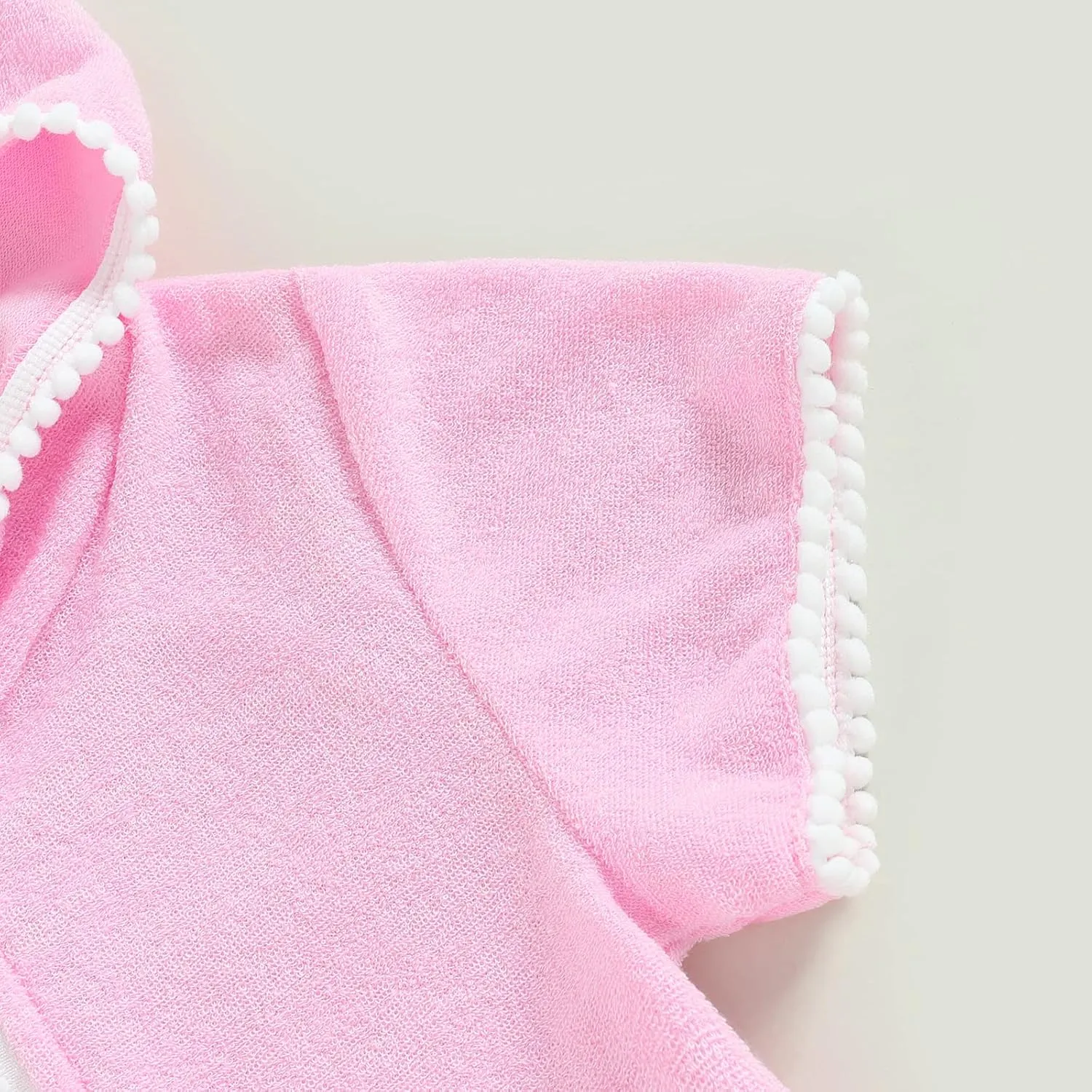 Kids Toddler Girls Swim Cover Up Zip Up Hooded Towel Terry Swimsuit Robe Pool Beach Bathing Suit Wraps Swimwear