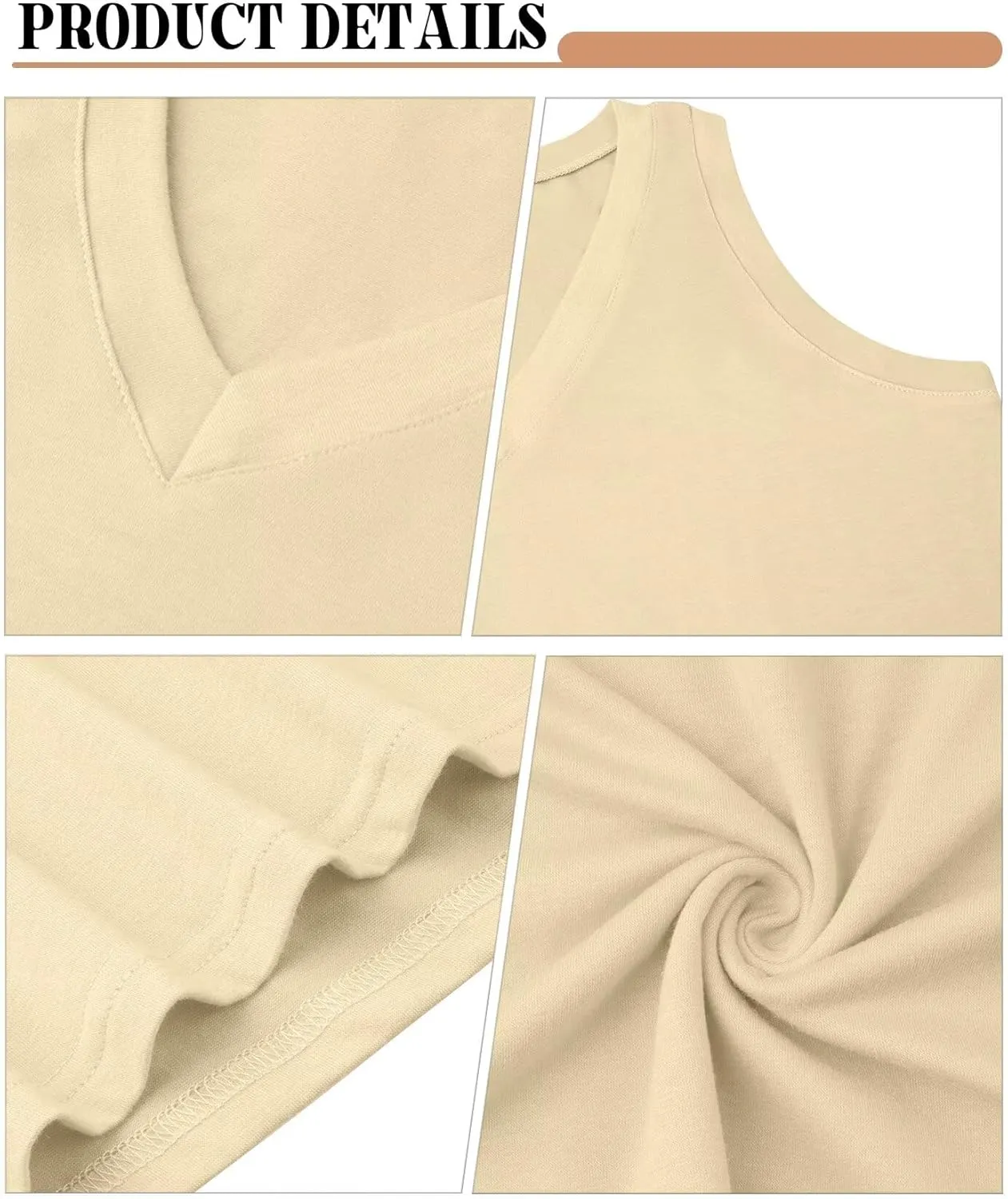 KKJ 2 Pack Womens Tank Tops 2025 Summer V Neck Sleeveless Loose Fit Casual Beach Vacation Outfits Shirt Trendy Cruise Clothes