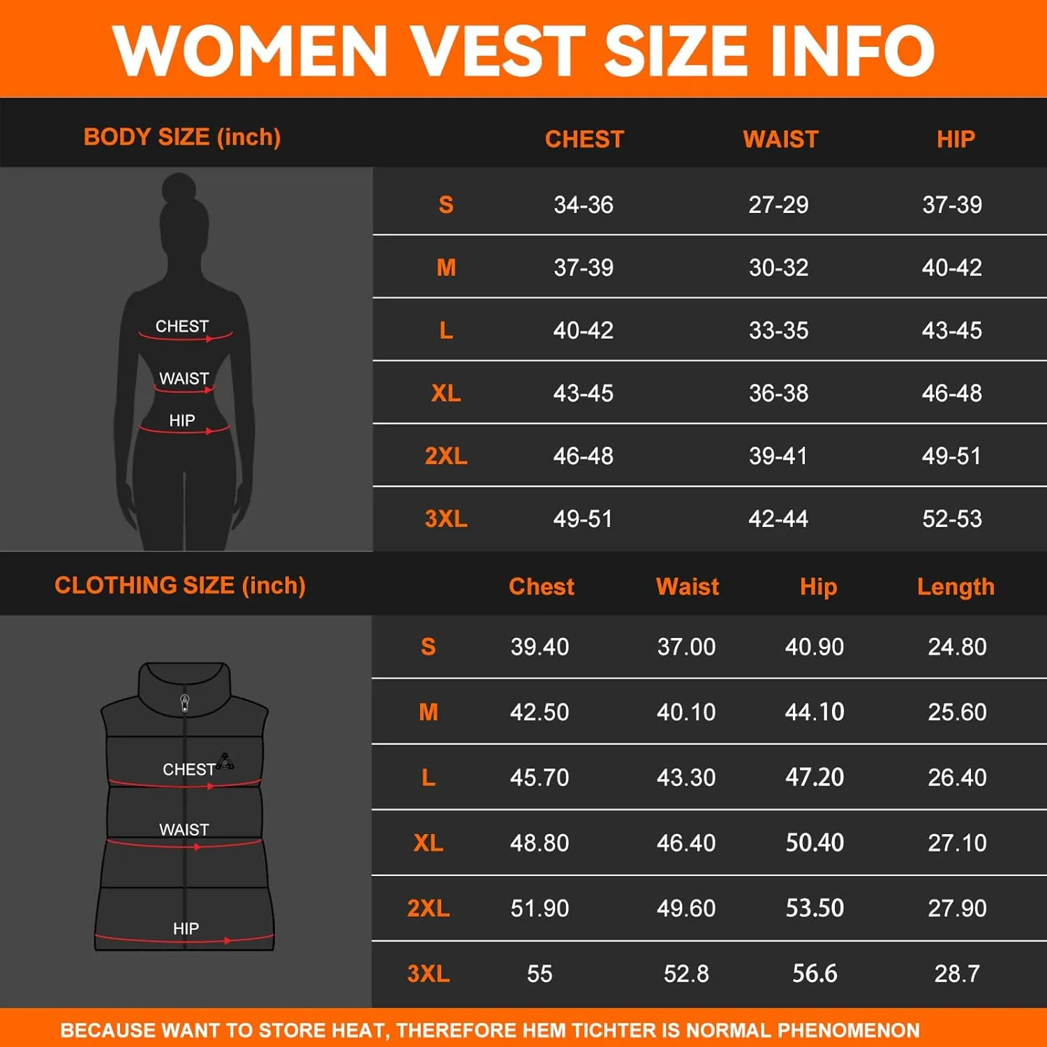 KOVNLO Womens Heated Vest, 5 in 1 Smart Controller, Lights-out Design, Electric Heated Jackets (Battery Pack Not Included)