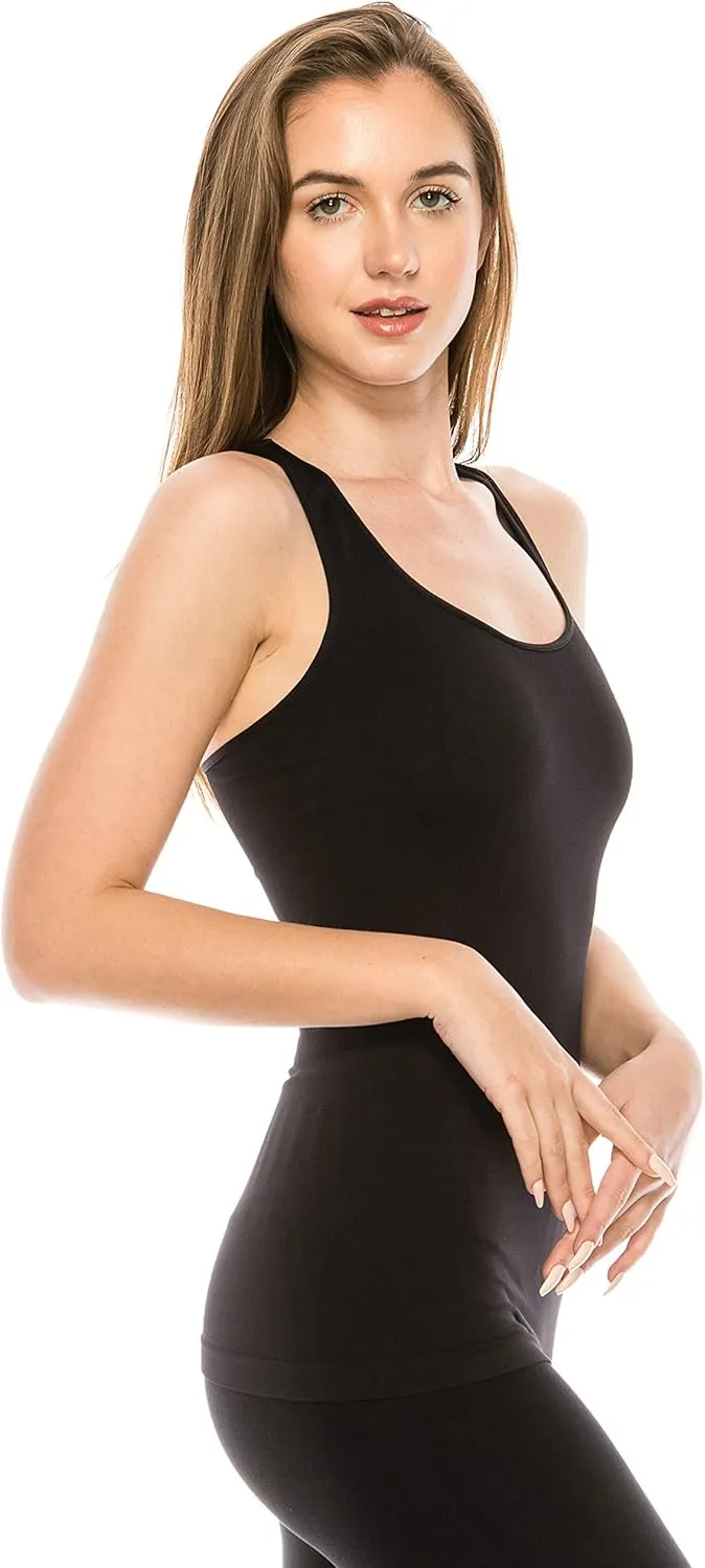 Kurve Seamless Supersoft Racerback Tank, UV Protective Fabric UPF 50  (Made with Love in The USA)