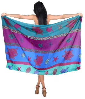 LA LEELA Sarong Bathing Suit Pareo Wrap Bikini Cover ups Womens Skirt Swimsuit Swimwear