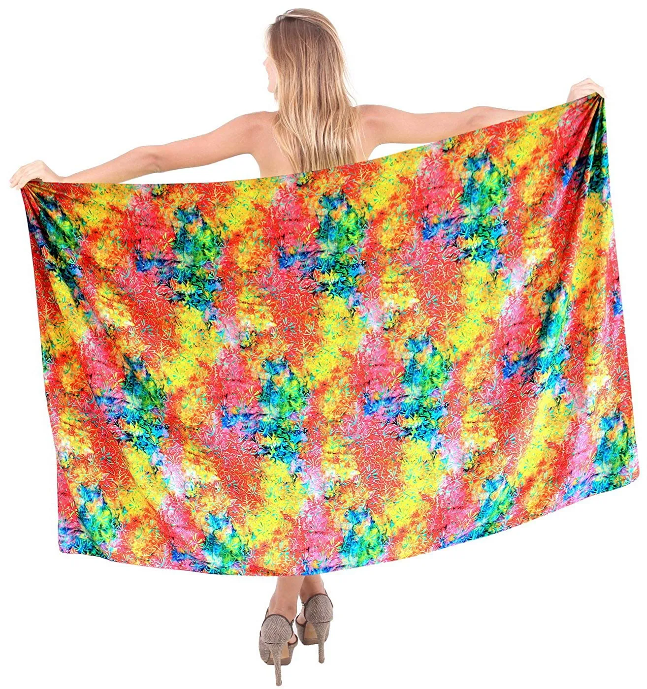 LA LEELA Women Beachwear Sarong Bikini Cover up Wrap Bathing Suit 27 ONE Size