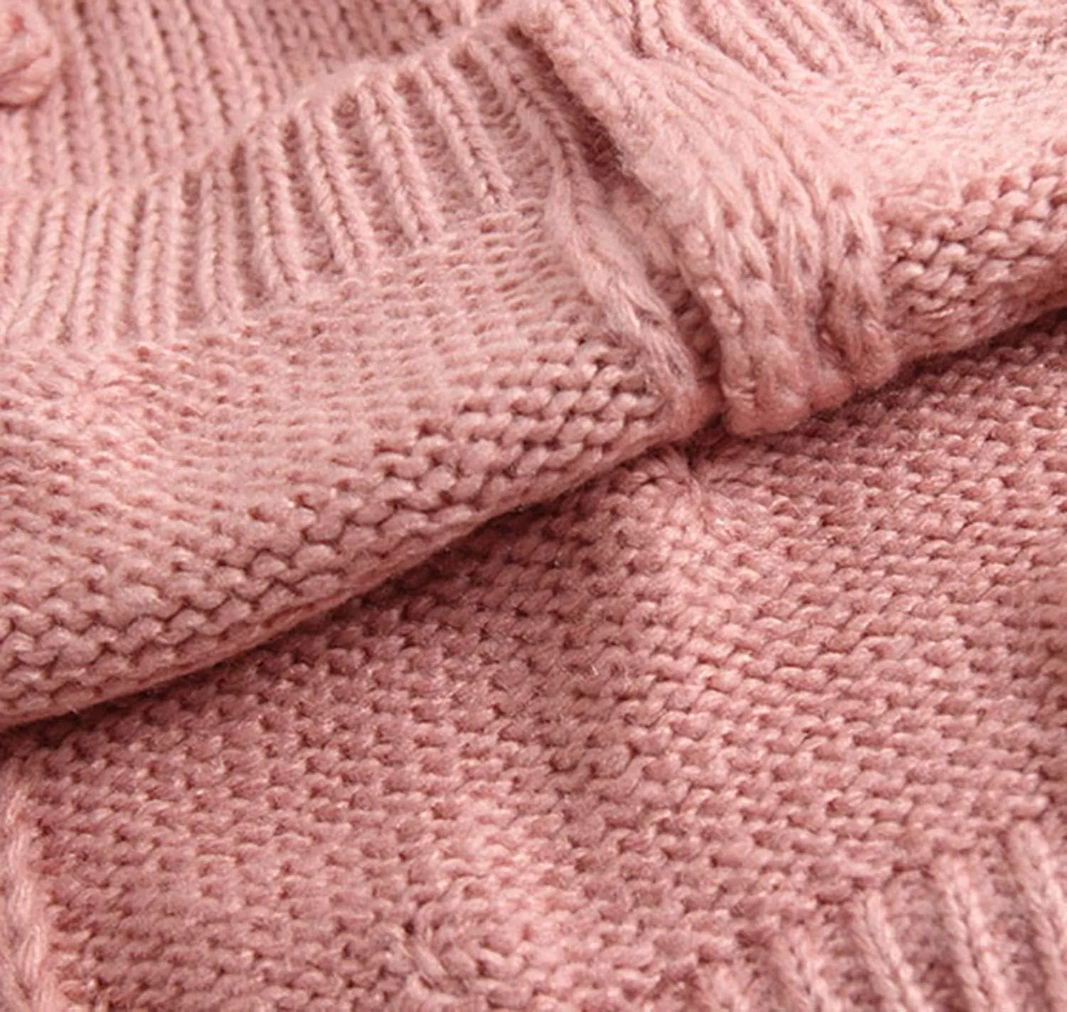 Lefyira Toddler Baby Girl Knit Cardigan Sweaters Open Front Pompom Knitwear Jacket Button Down Solid Knitted Outwear
