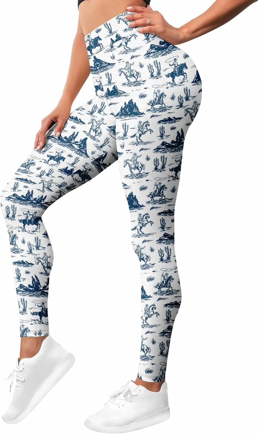 Leggings for Women Printed Funny Gym Womens Yoga Pants Floral Legging Flower Running Pant Athletic Legging