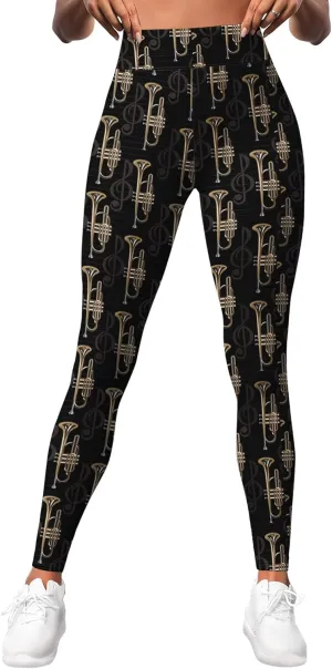 Leggings for Women Printed Funny Gym Womens Yoga Pants Floral Legging Flower Running Pant Athletic Legging