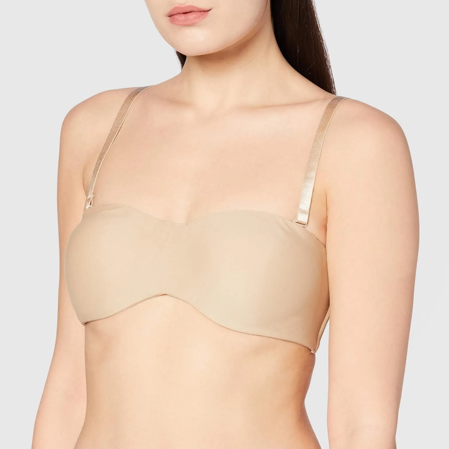 Lilyette Women's Tailored Strapless Underwire Minimizer, Seamless Convertible Bra