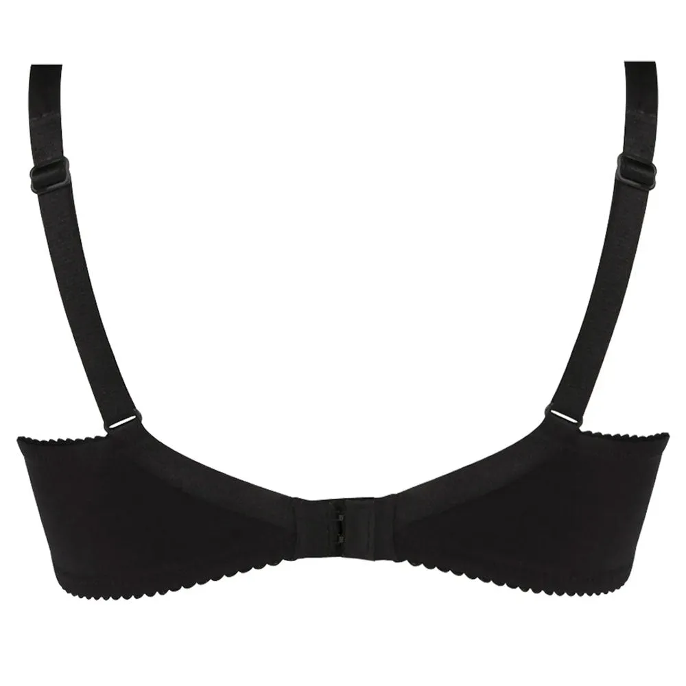 Lise Charmel 'Dressing Floral' Black Padded Contour Bra