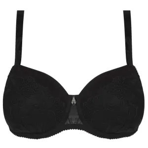Lise Charmel 'Dressing Floral' Black Padded Contour Bra