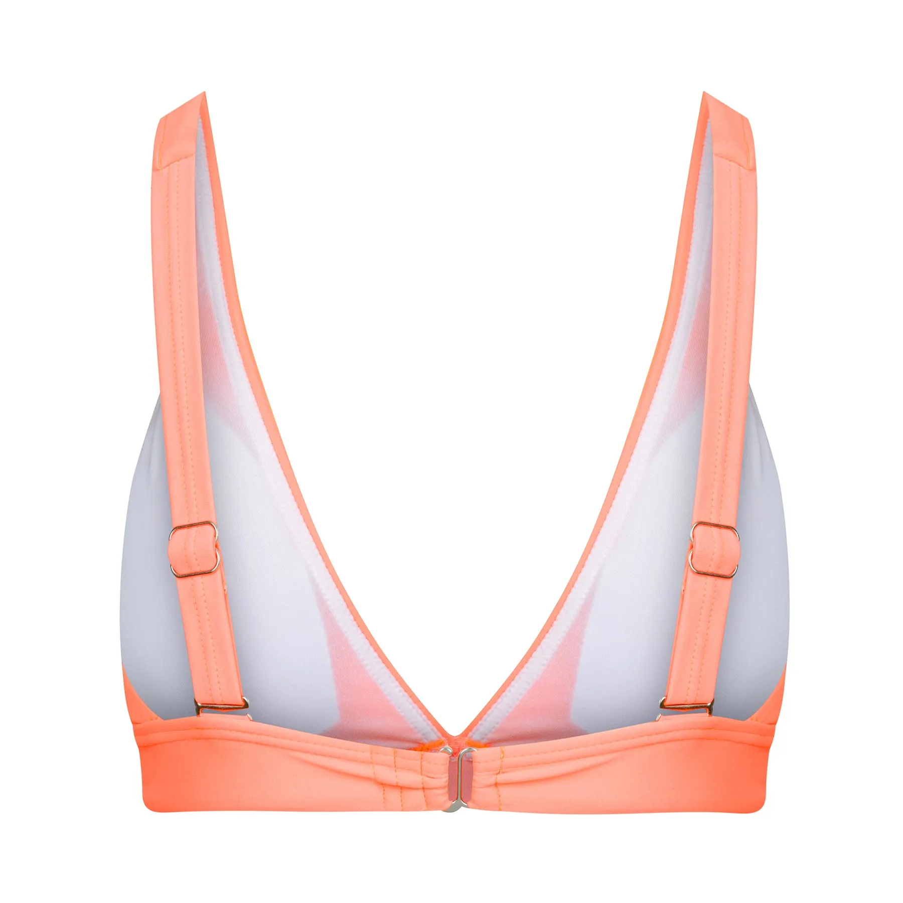 Lola Triangle Top - Fluorescent Coral