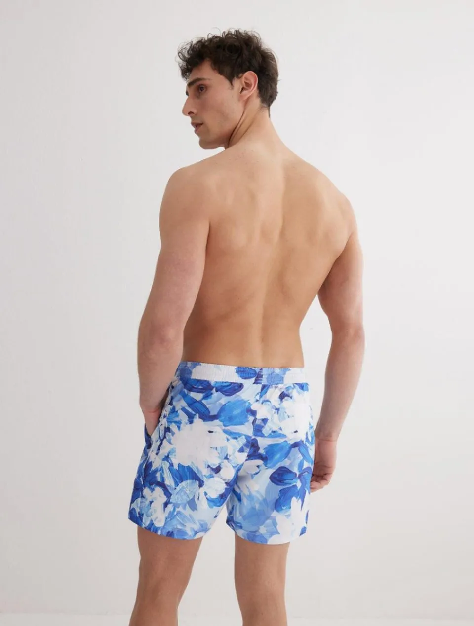 Louis Blue Abstract Shorts
