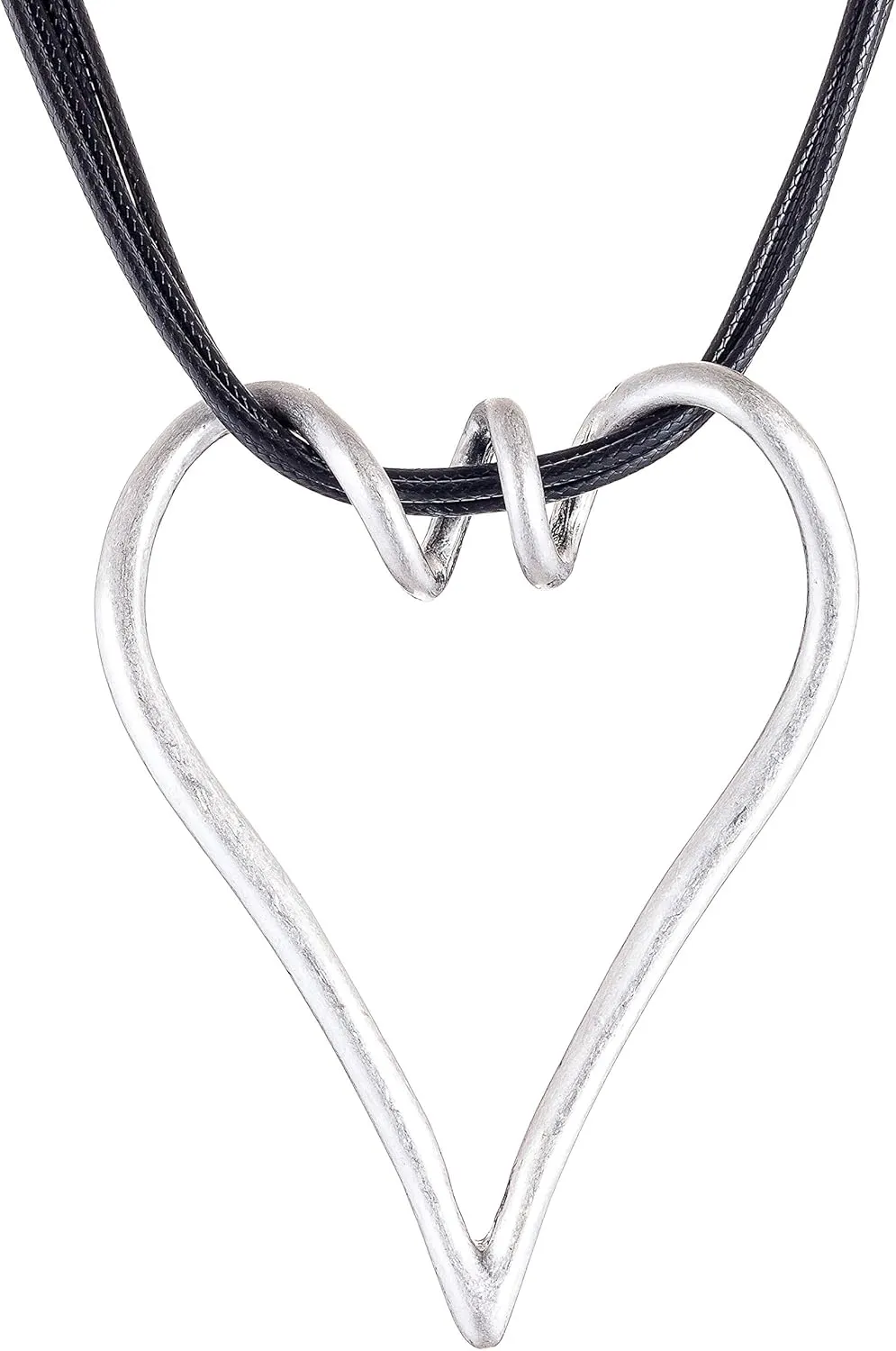 Love Heart Pendant Necklace for Women Fashion Jewelry Long Chian Sweater Necklaces