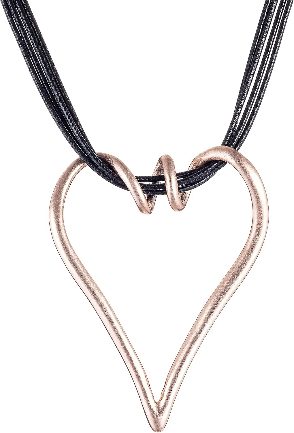 Love Heart Pendant Necklace for Women Fashion Jewelry Long Chian Sweater Necklaces