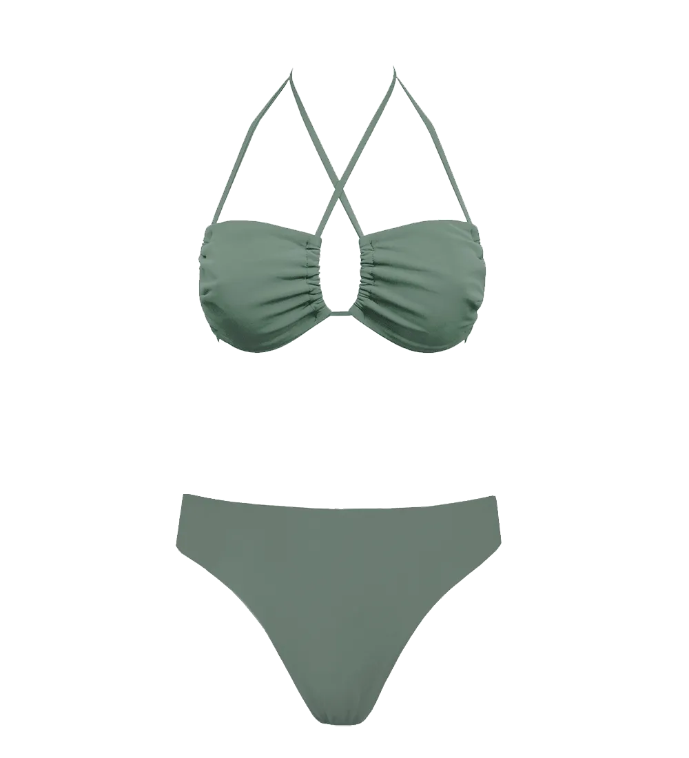 Low Versatile   Skyline Slim Bikini Set
