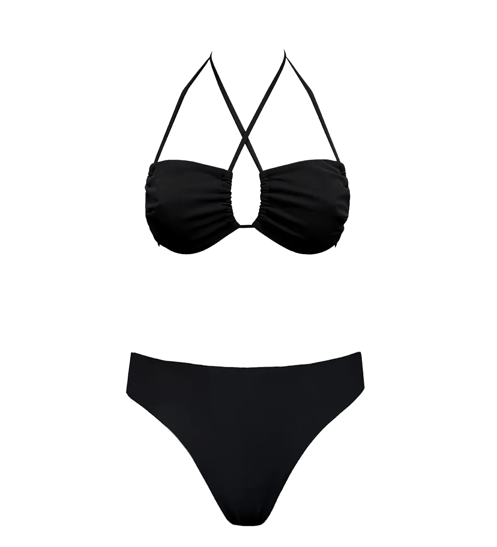 Low Versatile   Skyline Slim Bikini Set